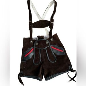 Baby Boy Authentic, Brown Suede Lederhosen- 18-24 months